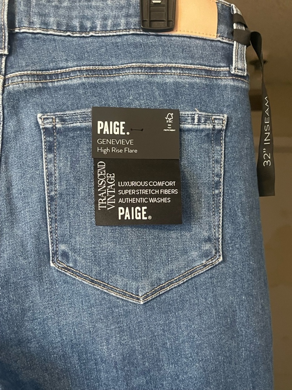 PAIGE GENEVIEVE  High-Rise Flare Jeans - Picture 5 of 7